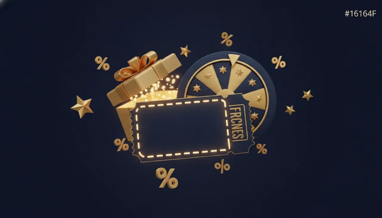 RollXO bonus codes - golden gift boxes and casino chips
